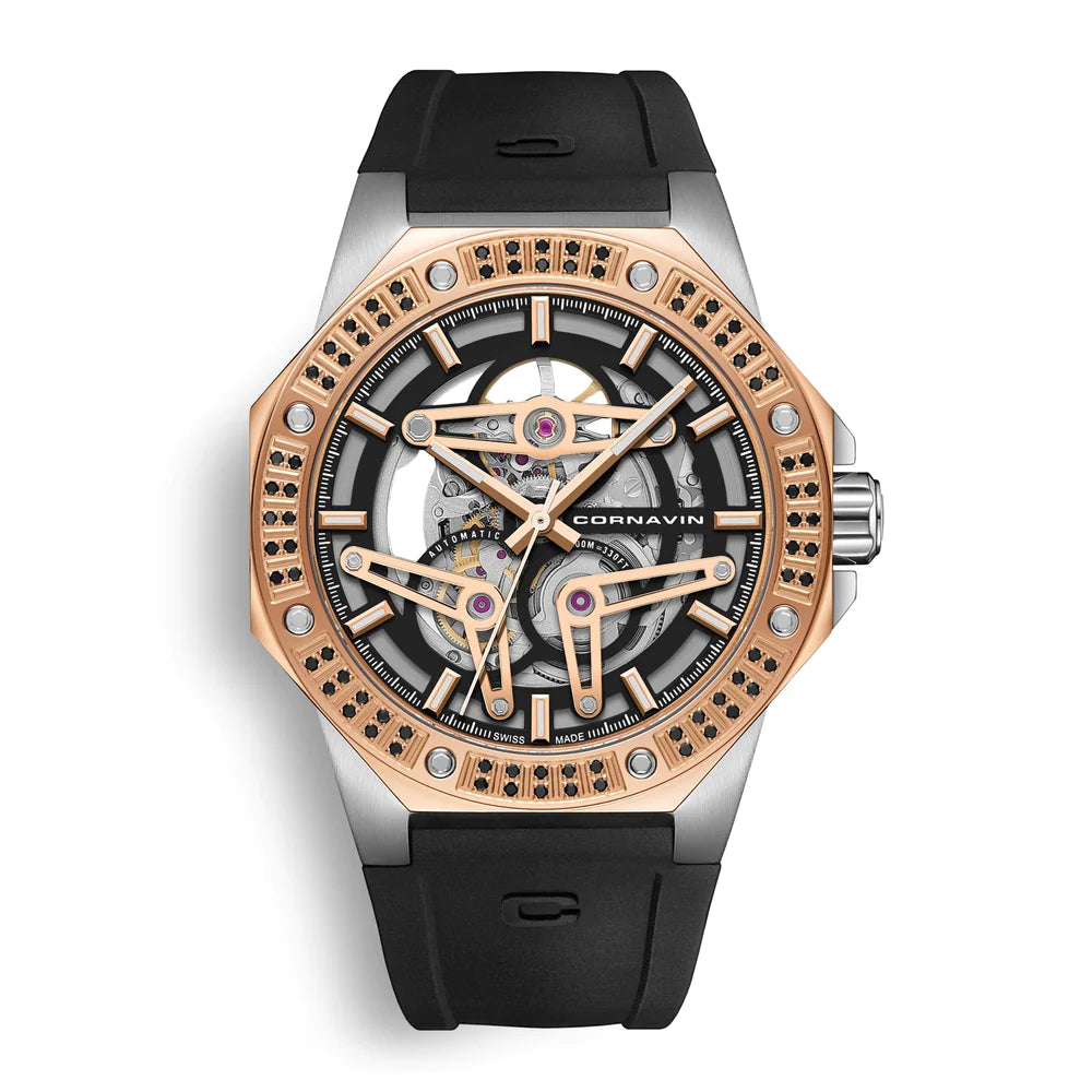 Cornavin Herrenuhr Downtown Skeleton Automatic Diamond Edition CO-SK.02.D.B