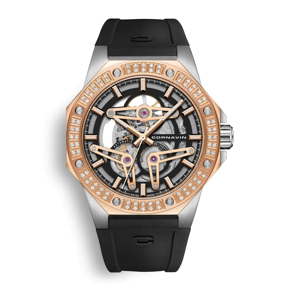 Cornavin Herrenuhr Downtown Skeleton Automatic Diamond Edition CO-SK.02.D.W