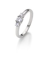 Rauschmayer Diamantringe Ja! Solitaire Box Crown Weissgold 51-00071