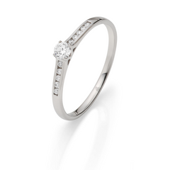 Rauschmayer Diamantringe Ja! Solitaire Box Pave Weissgold 51-00033