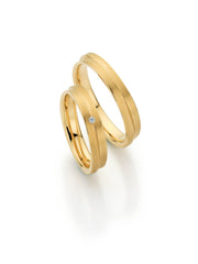 Fischer Trauringe Classics Herzenslust - Ringbreite 4 mm