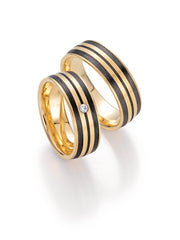 Fischer Trauringe Carbon® Love is all around