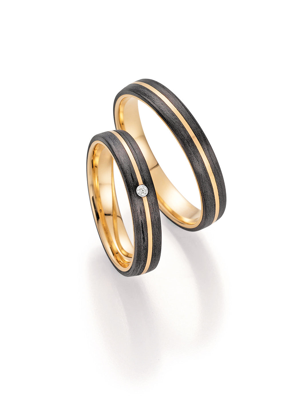 Fischer Trauringe Carbon® Love - Ringbreite 4 mm