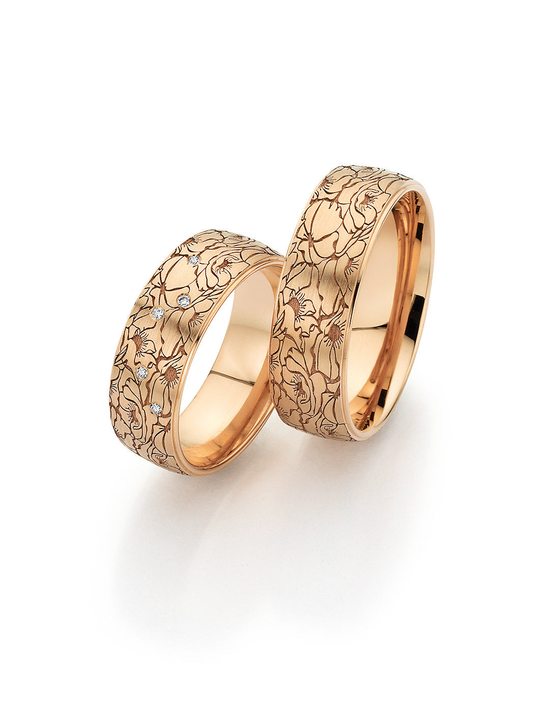 Fischer Trauringe Flora Mohnblume