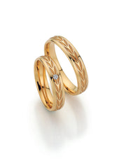 Fischer Trauringe Flora Goldblatt