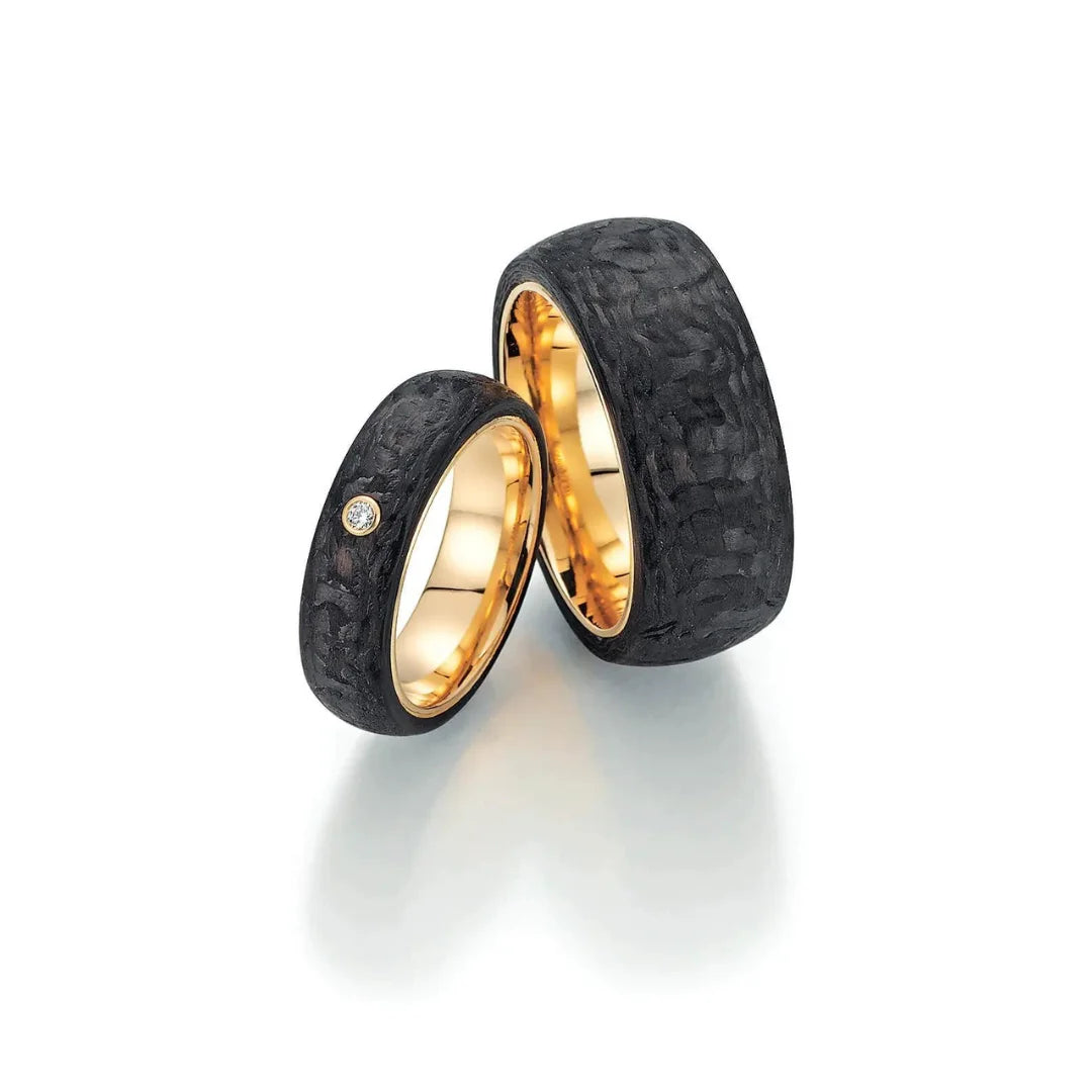 Fischer Trauringe Gold Carbon® Black Couture