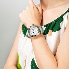 Aerowatch 1942 Chrono Diamond  Türkis Lederarmband in Aarau bei Oberturm