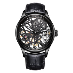 AerowatchRenaissance Cobweb Skeleton Schwarz Herrenuhr