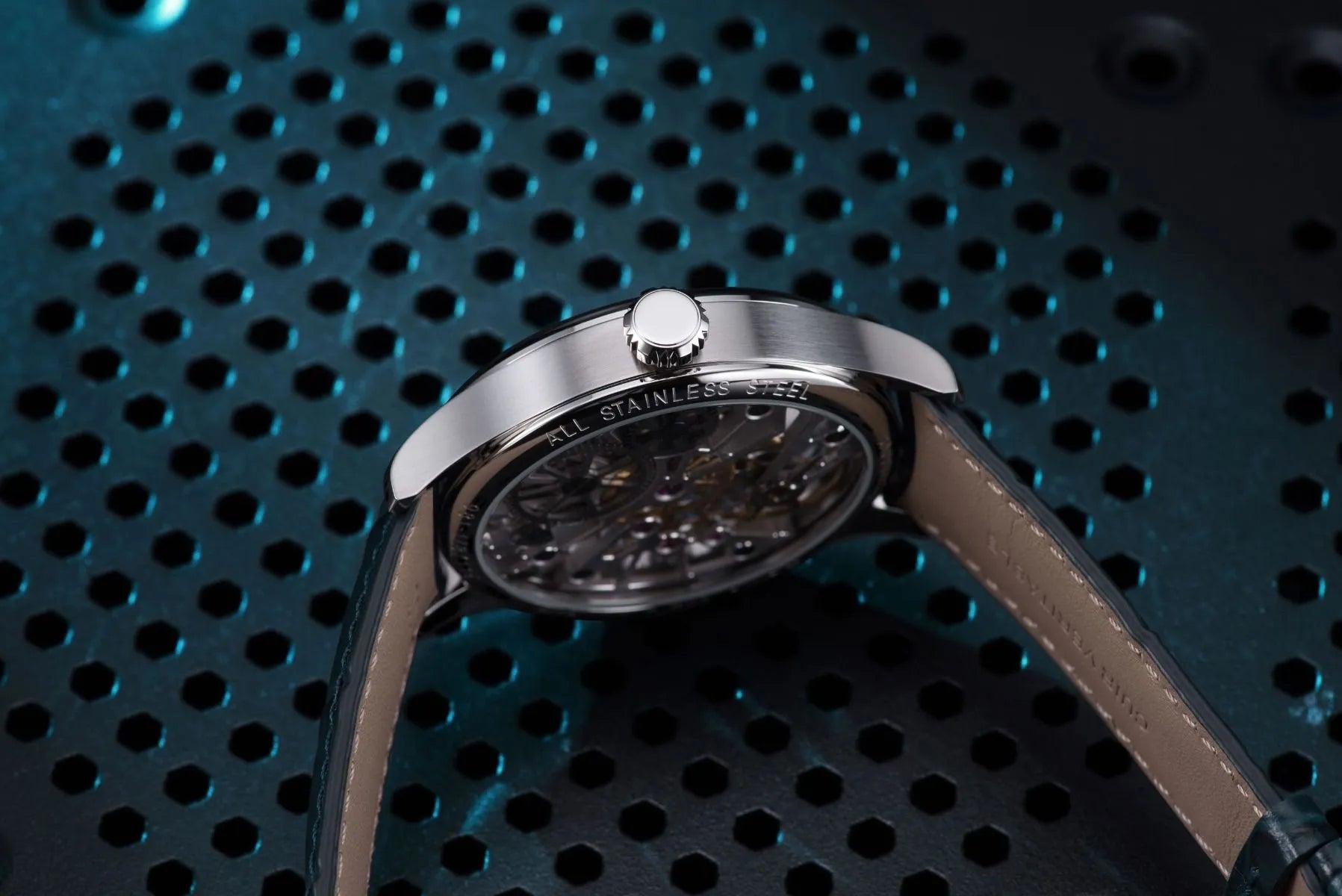Aerowatch Renaissance Skelett Wheel Blau Herrenuhr