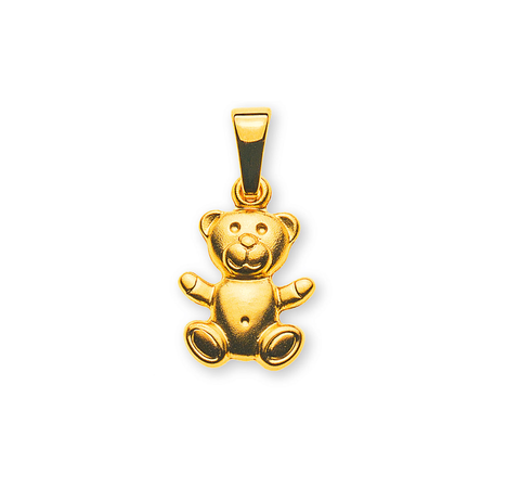 Anhänger Gelbgold 750 Teddybär