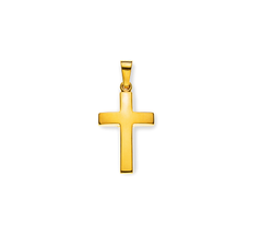 Balken-Kreuz Gelbgold 585 Anhänger