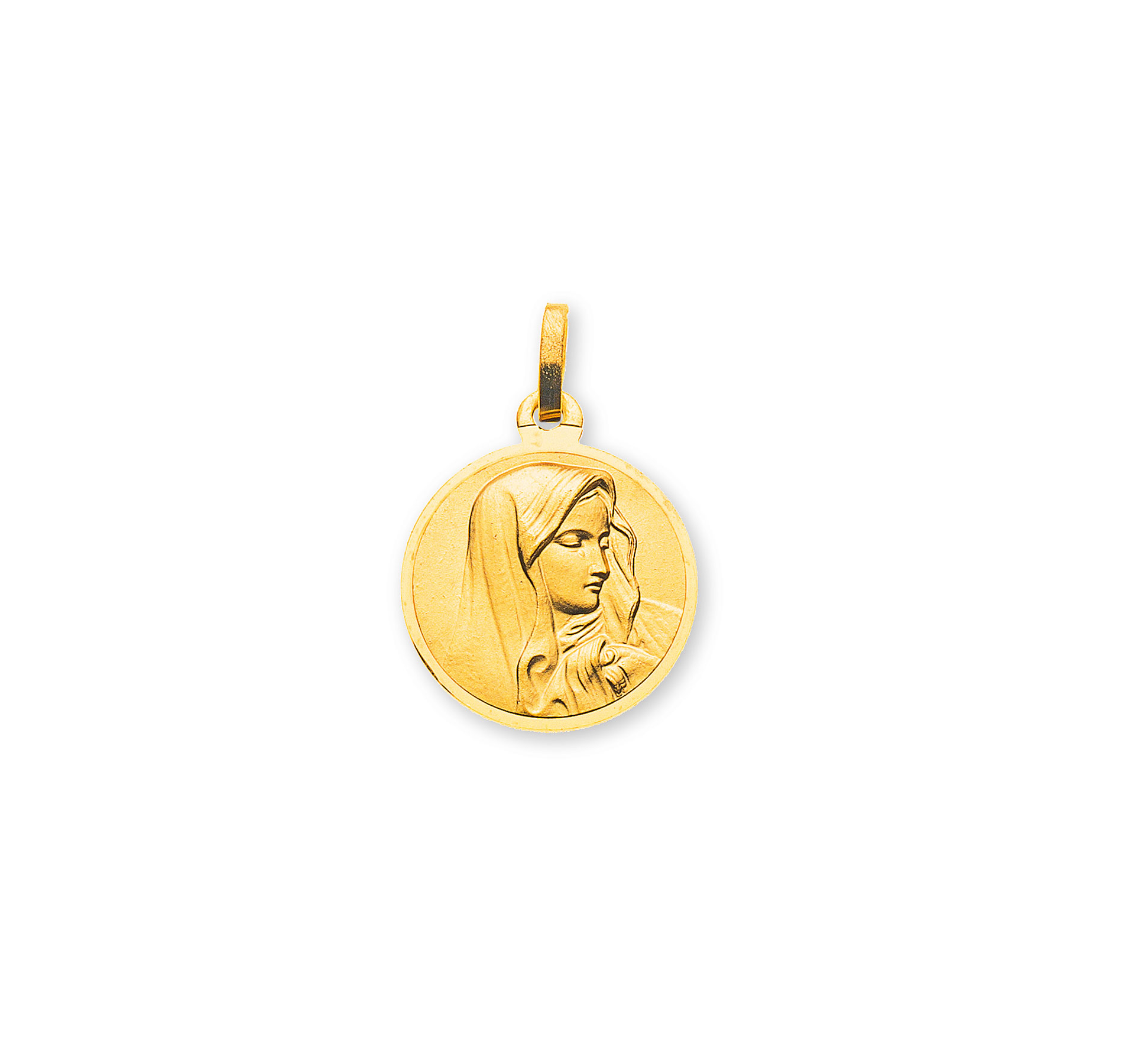 Anhänger Gelbgold 750 Medaille Dolorosa