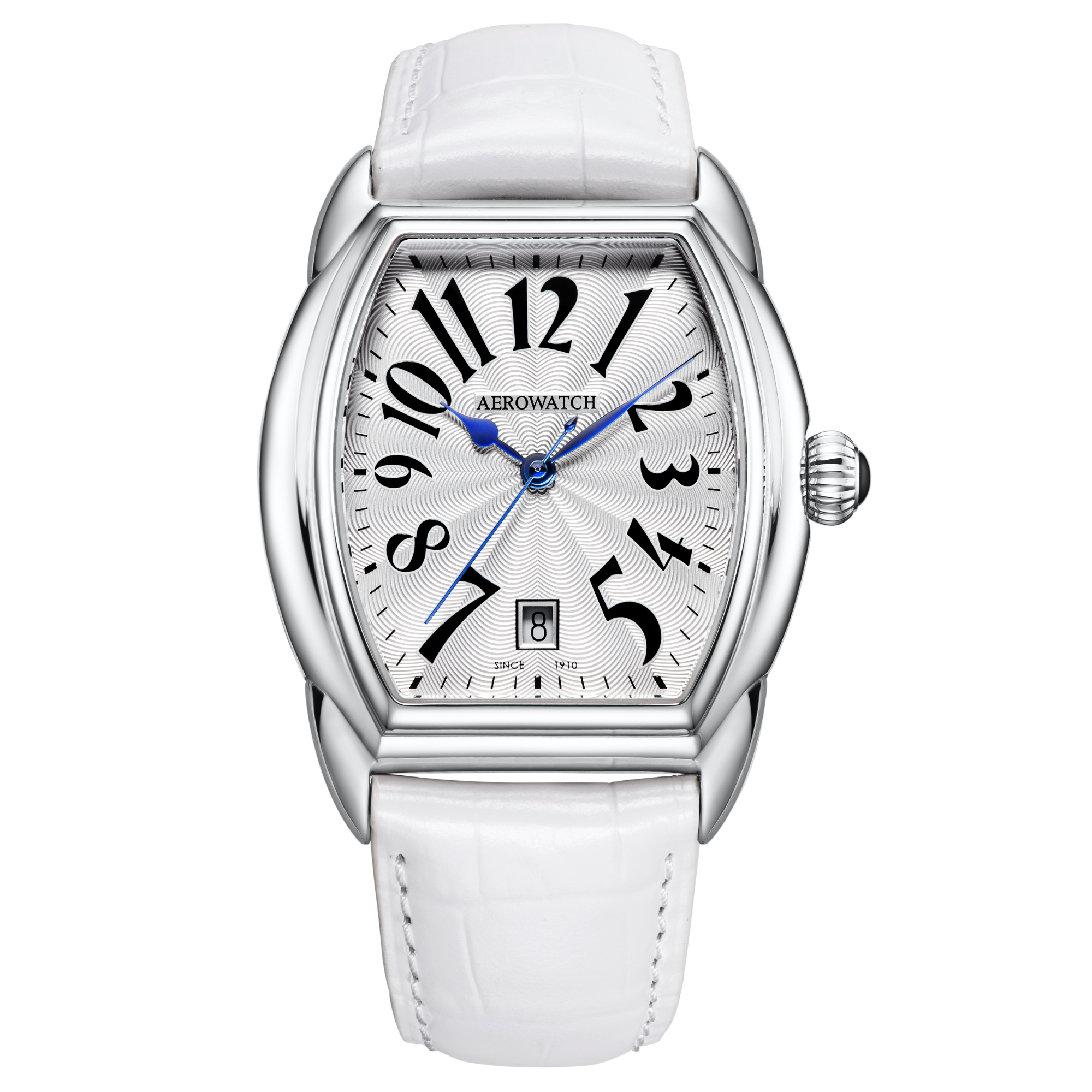 Aerowatch Streamline Lady Quarz Unisexuhr Weiss Leder