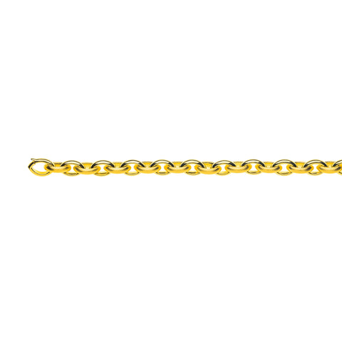750er Gelbgold Navette Armband: Handgefertigt, Satiniert & Poliert