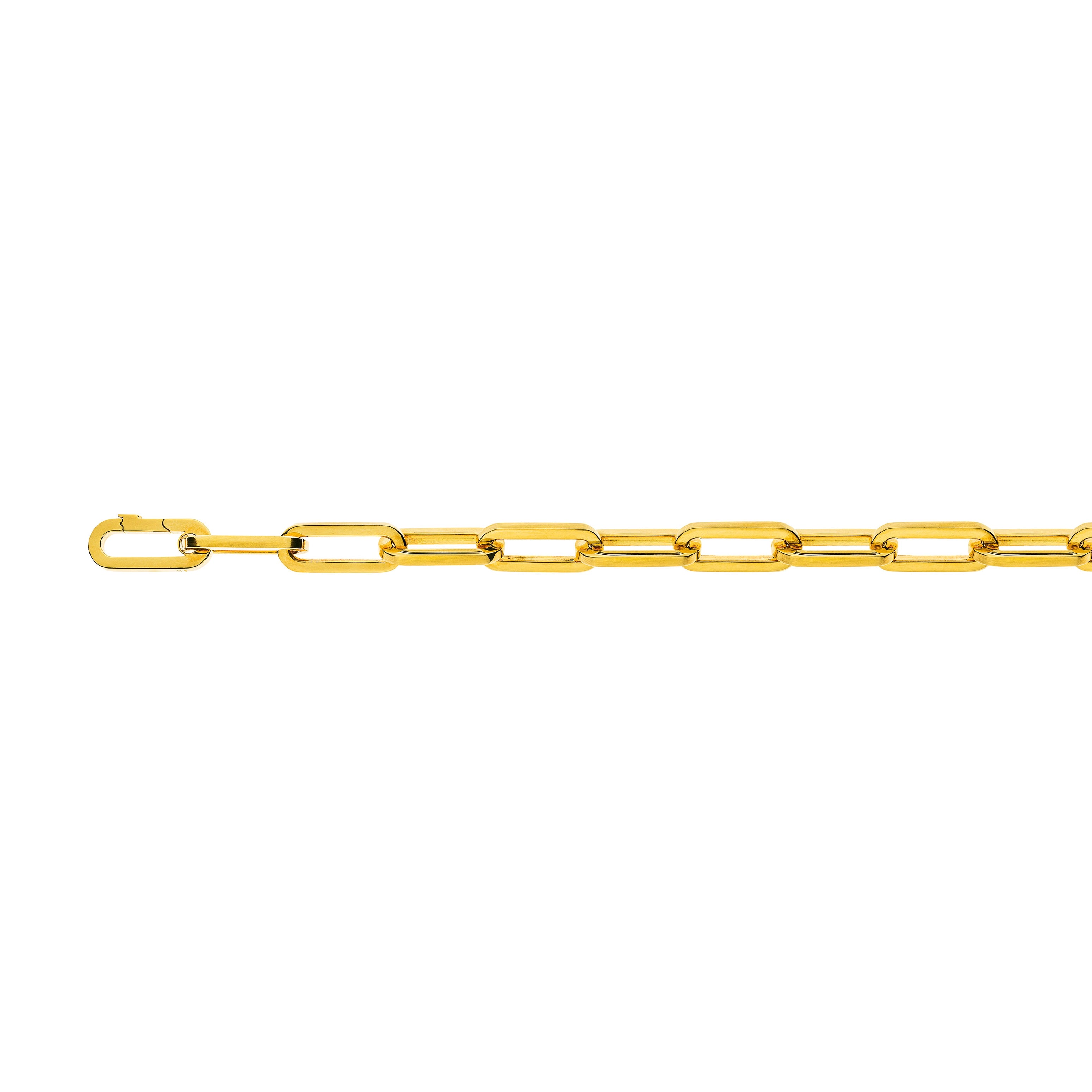 Armbänd Gelbgold 750 Anker Oval Handarbeit Carrédraht, Satiniert/Poliert, ca. 2.0 mm, 21.5 cm