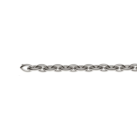 Exklusives Weissgold 750 Navette Armband: Handgefertigt, Halbrunder Draht