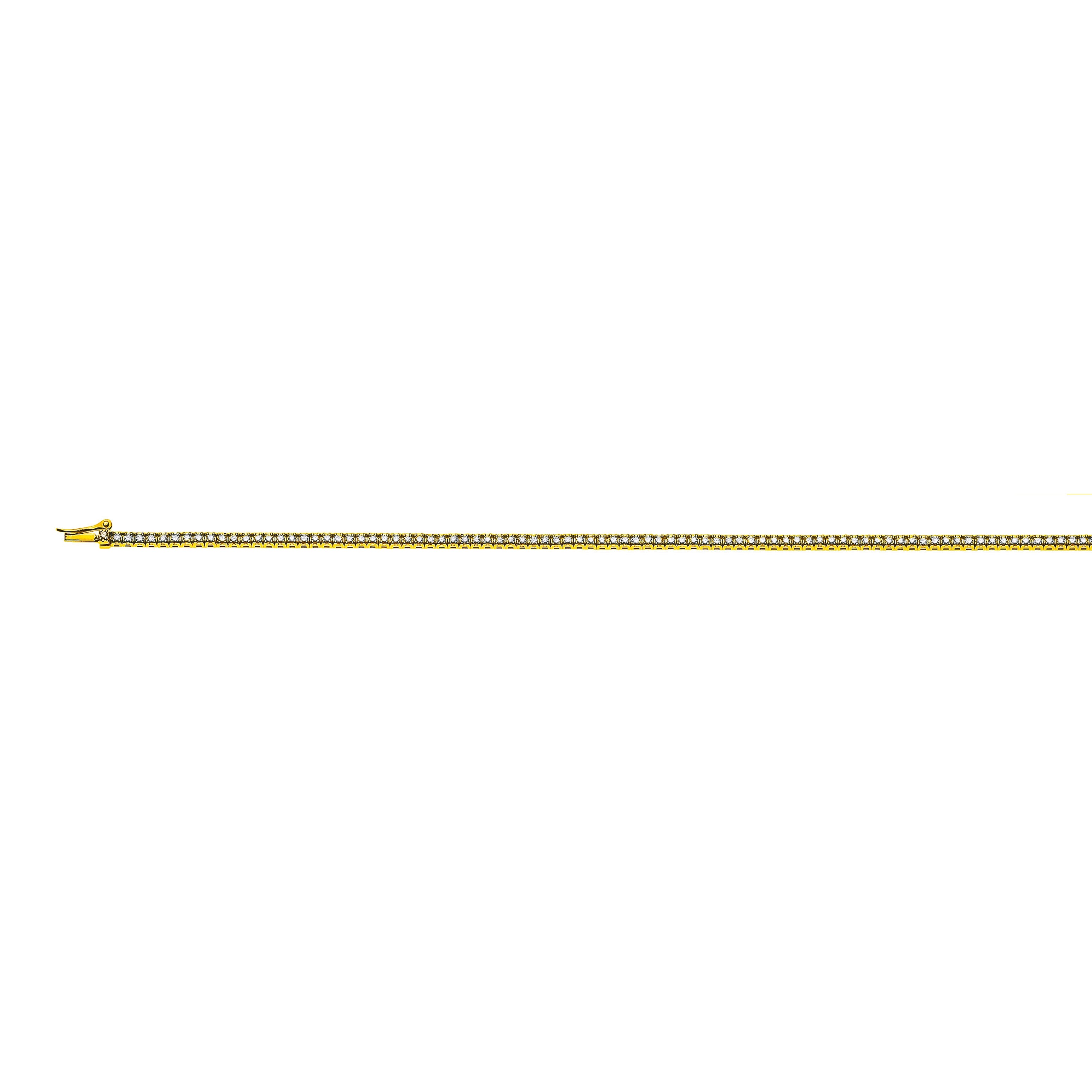 Diamantanhänger Bracelet Gelbgold 750 mit 124 Brillanten H SI 0.61ct. 17cm