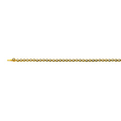 Collier Tennis Gelbgold 750 zargengefasst mit 108 Brillanten H SI 3.78ct. 42cm 