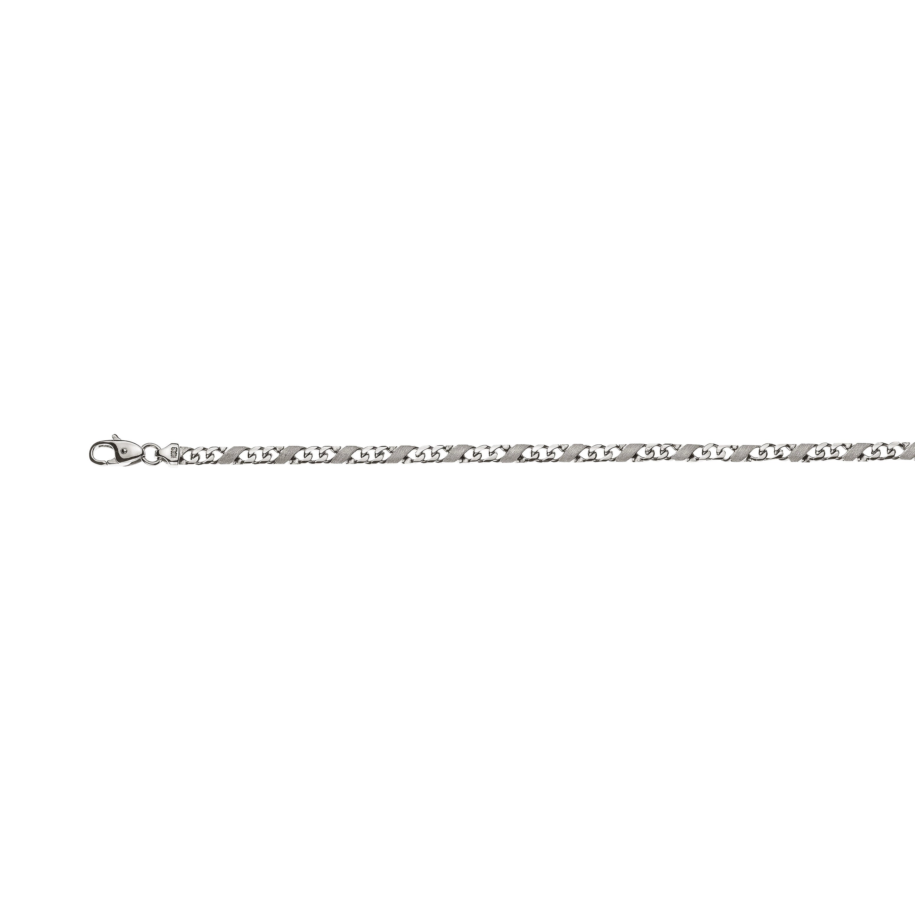 Carrera Armband Poliert / Satiniert Weissgold 750, ca. 4,0 mm  