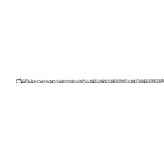 Weissgold 750 Collier Carrera: Poliert/Satiniert, ca. 4,0mm Breite