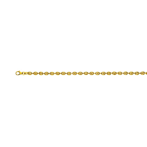 Gelbgold 750 Schiffsanker-Armband: 4.5 mm Breite für Stilvolle Eleganz