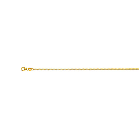 Panzer-Armband aus Extraflach Diamantiert Gelbgold 750: 1,9 mm Breite