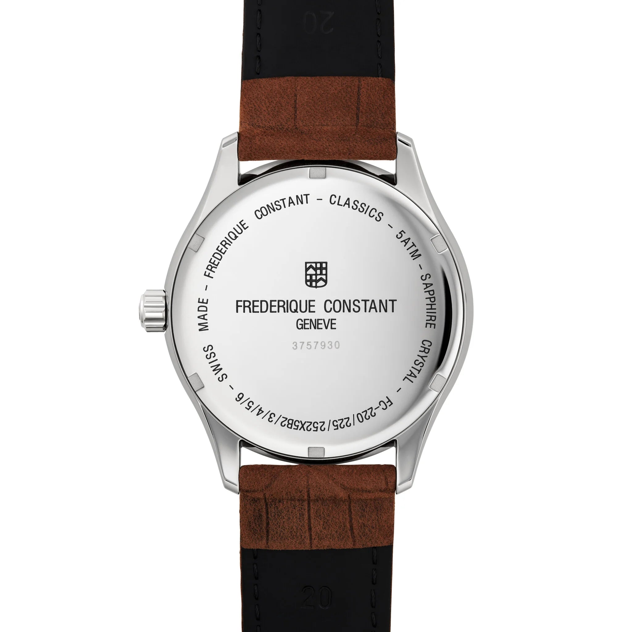 Frédérique Constant Classics Quartz GMT Herrenuhr Silbrig