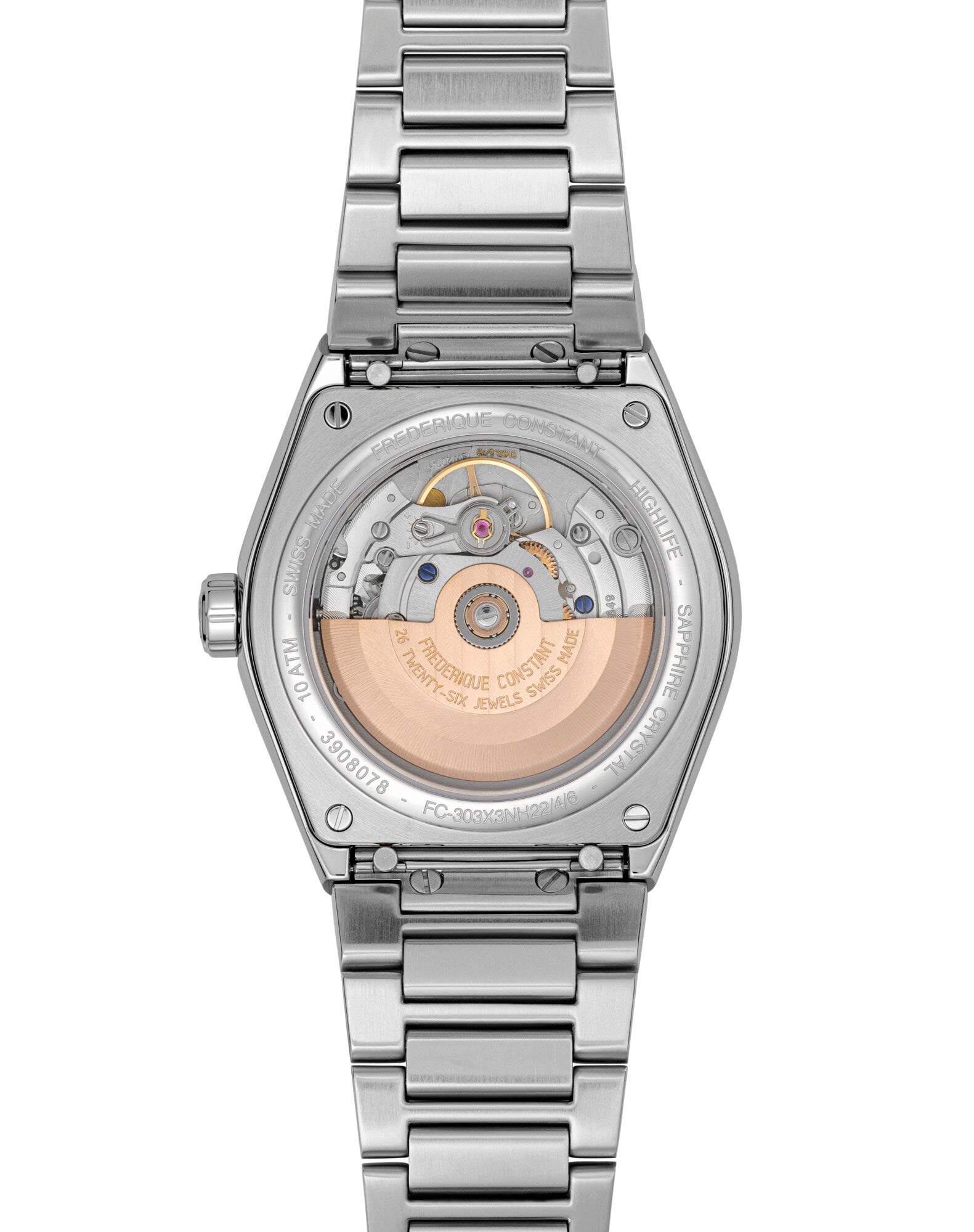 Frederique Constant Automatik Uhren Silber Gehäuse Silber Armband Blau Zifferblatt Oberturm Uhren in Aarau