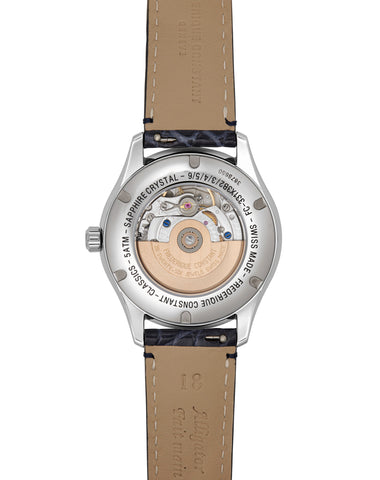 Frederique Constant Quarz Uhren Silber Gehäuse Blau Armband Perlmutt Zifferblatt 56 Diamanten Limited Edition Oberturm Uhren in Aarau