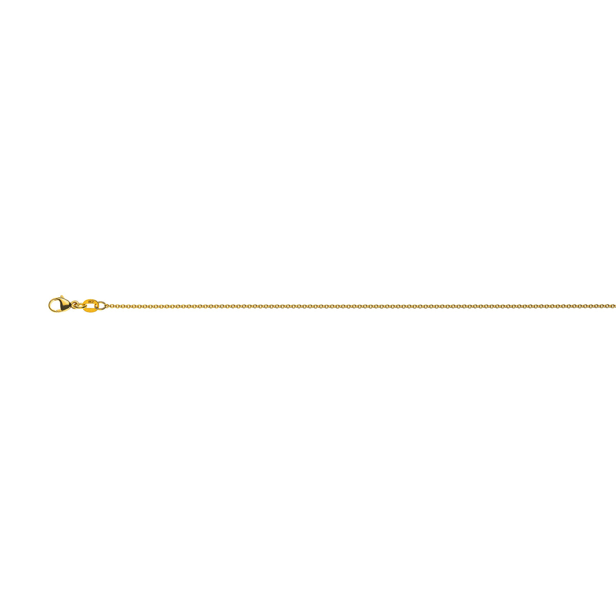 Rundanker Halskette aus 585er Gelbgold: ca. 1,3 mm Breite