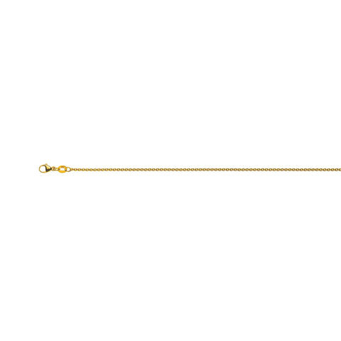 Rundanker Halskette aus 375er Gelbgold: ca. 1,7 mm Breite