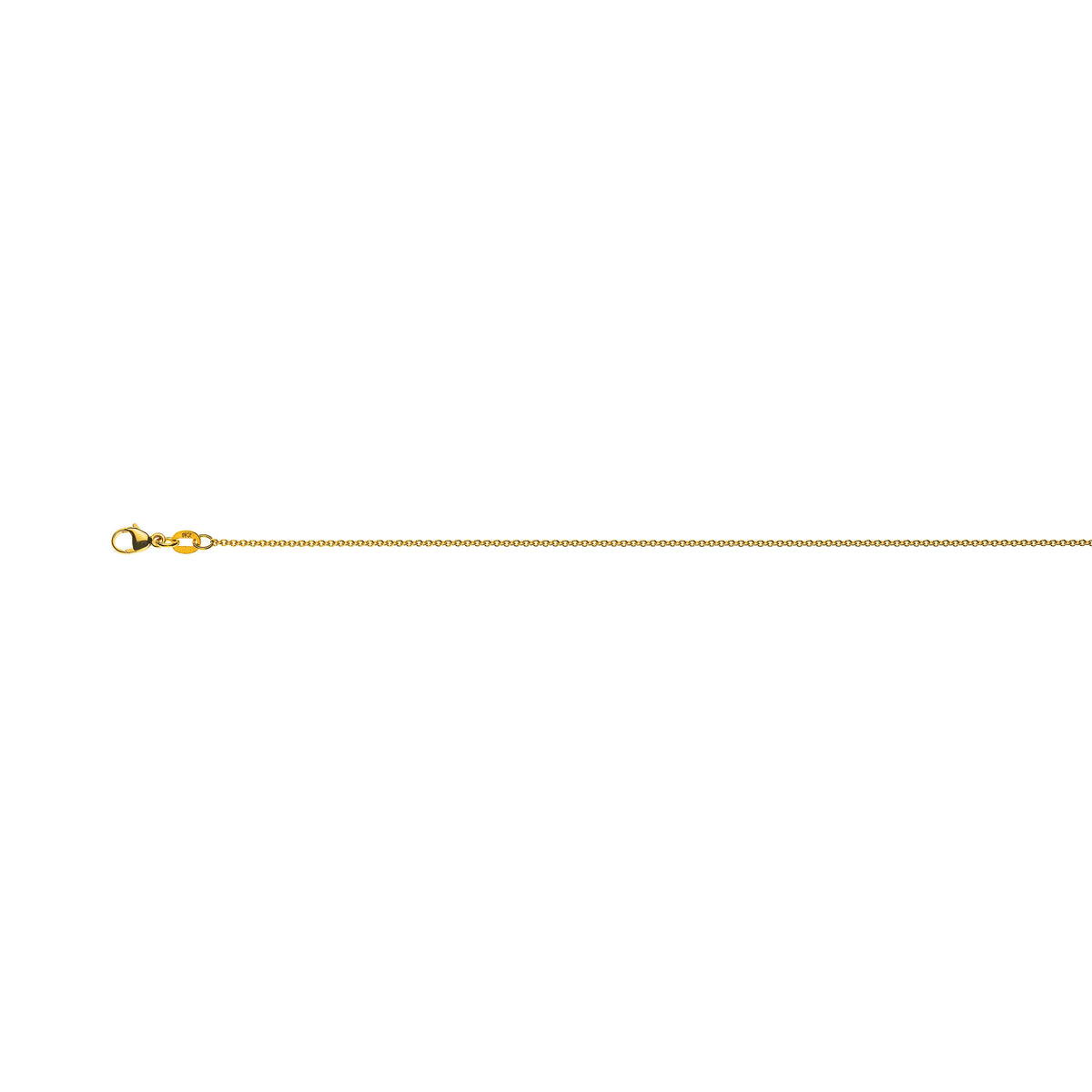 Rundanker Halskette aus 750er Gelbgold: ca. 2,7 mm Breite