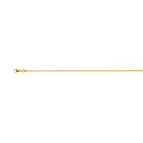 4-fach Geschliffene Anker Halskette aus Gelbgold 750: ca. 1,8 mm Breite
