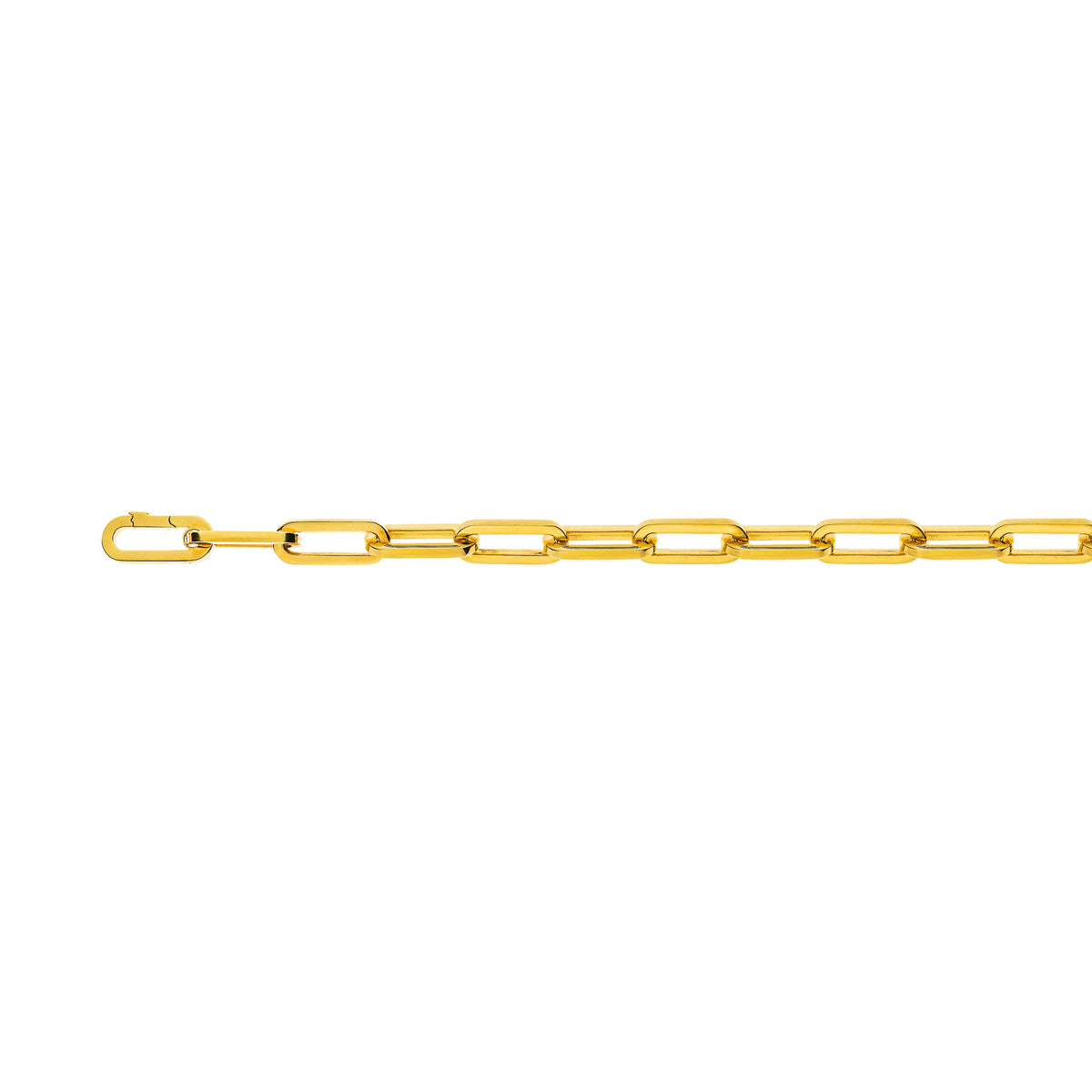 Handgefertigtes Collier: Ovaler Anker, 750er Gold, 52cm, 7.8x 19.5 mm