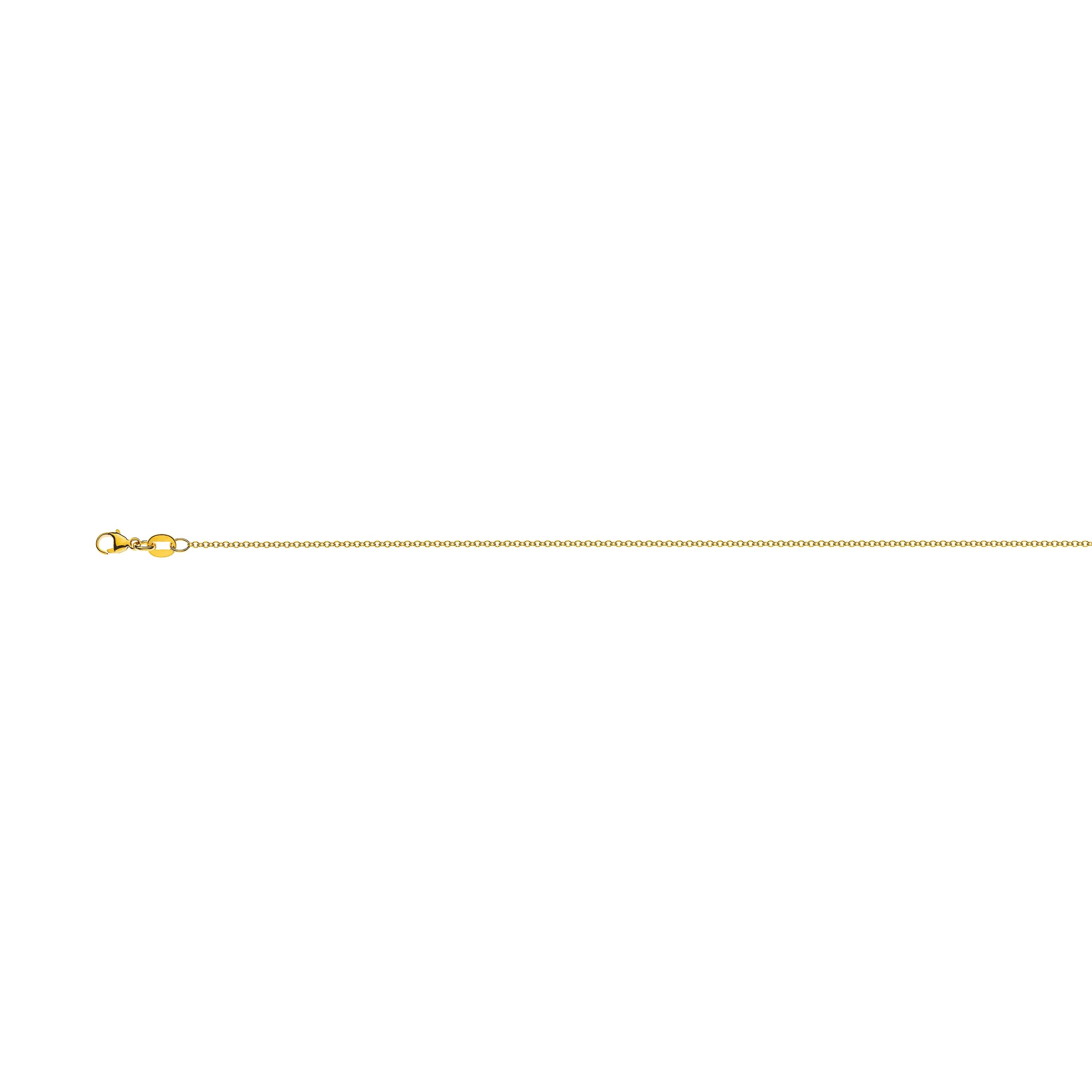 Leichter Rundanker aus 375er Gelbgold, 1.3mm