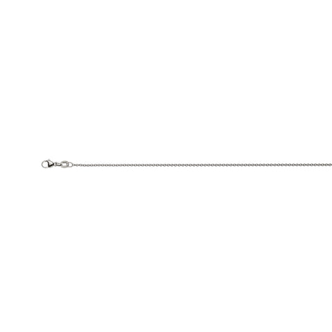 Rundanker Halskette aus 750er Weissgold: ca. 1,6 mm Breite