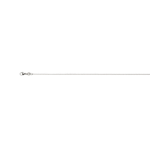 4-fach Geschliffene Anker Halskette aus Weissgold 750: 0,9mm Breite