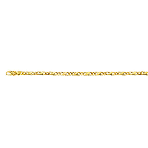  Gelbgold 750 Collier Carrera, Poliert, ca. 5.0 mm Breite