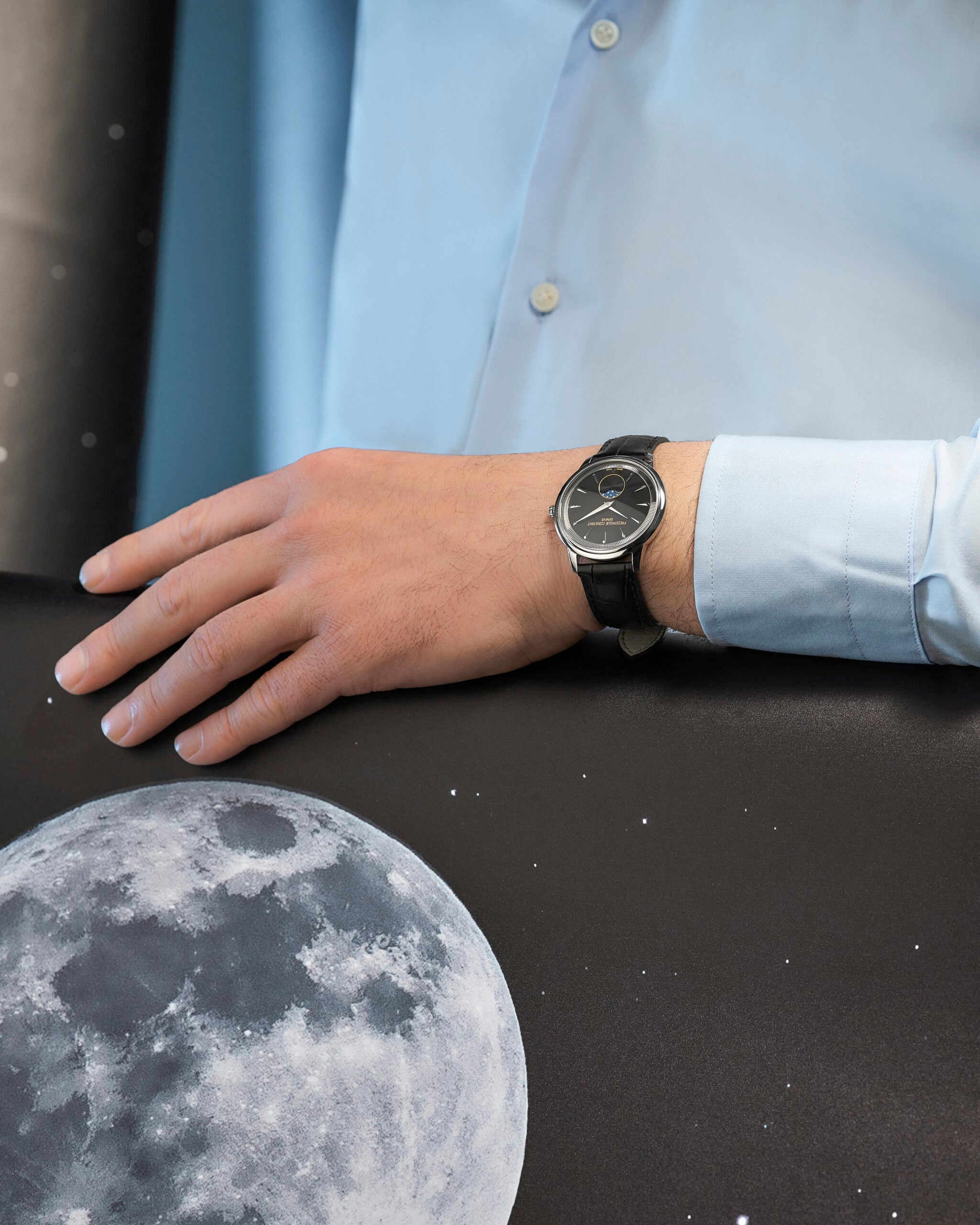 Frédérique Constant Classics Moneta Moonphase Noir FC-206B3S6