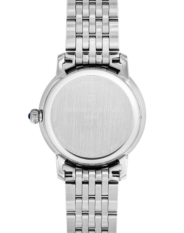 Frederique Constant Quarz Uhren Silber Gehäuse Silber Armband Perlmutt Zifferblatt 8 Diamanten Limited Edition Oberturm Uhren in Aarau