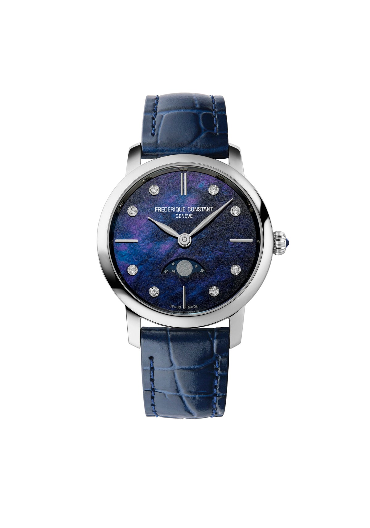 Frédérique Constant Classics Slimline Moonphase Damenuhr FC-206MPND1S6