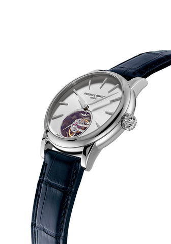 Frederique Constant Automatik Uhren Silber Gehäuse Blau Armband Silber Zifferblatt Limited Edition Oberturm Uhren in Aarau