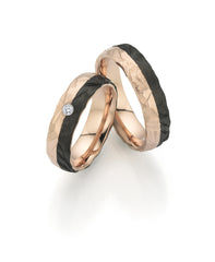 Fischer Trauringe Caramelgold Gratitude - Ringbreite 6 mm