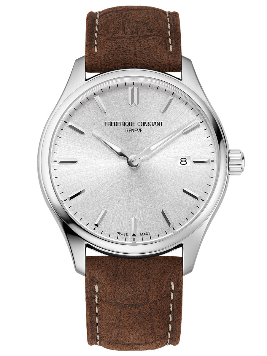 Frédérique Constant Classics Quartz Herrenuhr Silbrig