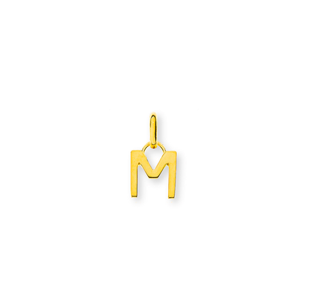 Anhänger Gelbgold 750 Buchstaben "M"