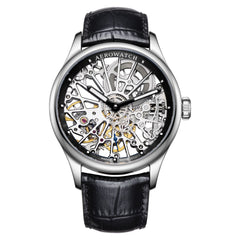 AerowatchRenaissance Cobweb Skeleton Silbrig / Schwarz Herrenuhr