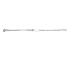 Bébé Gravurarmband | Bracelet Silber 950 mit Gravurplatte mit Beer Gravur darüber