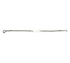 Bébé Gravurarmband | Bracelet Silber 950 mit Gravurplatte