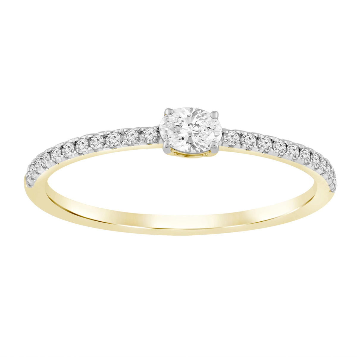 SFC07 Solitär / Verlobungsring Fancy Diamant 0,28 Karat GSI 