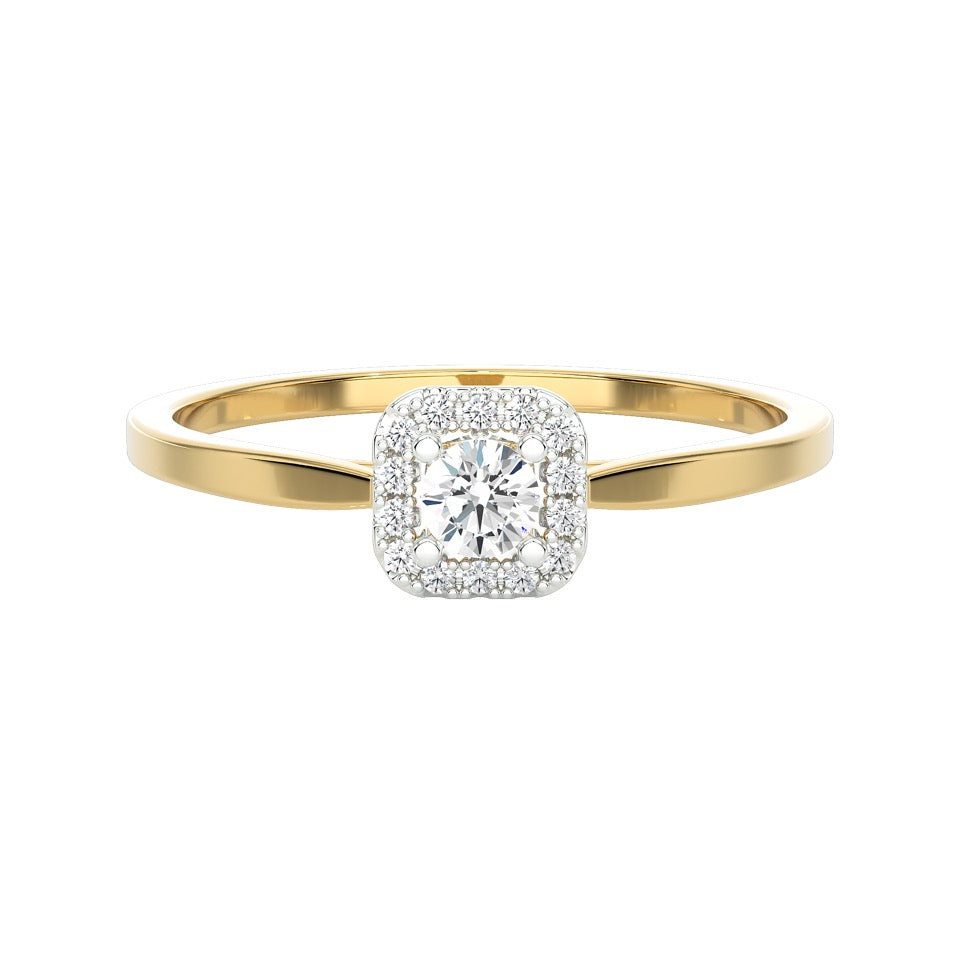 SUGH04 Solitär / Verlobungsring Tendance Diamant 0,16 Karat GSI Gelbgold